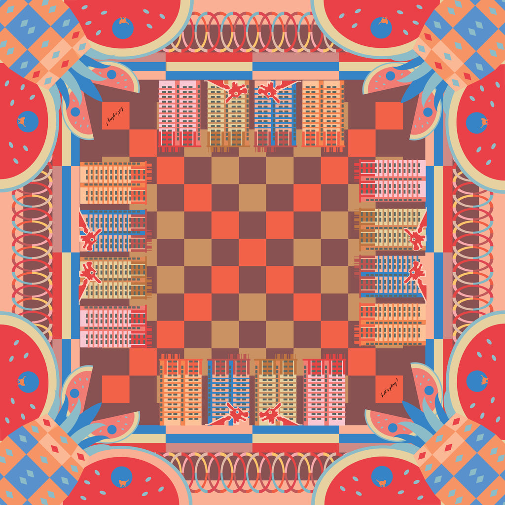 Playground Memories Silk Scarf