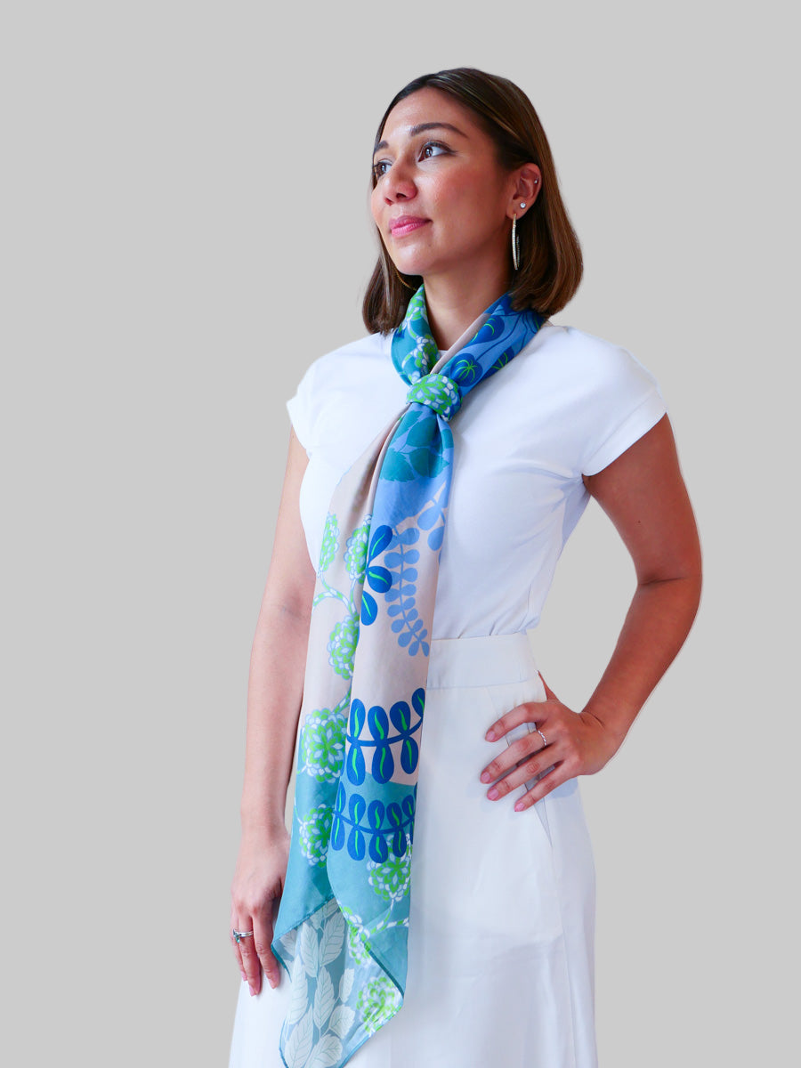 Herons of the Southern Islands Premium Silk Lyocell Scarf