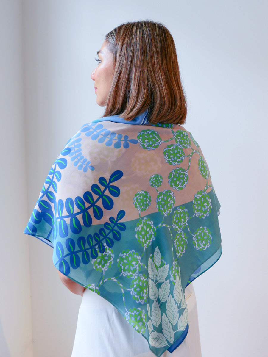 Herons of the Southern Islands Premium Silk Lyocell Scarf