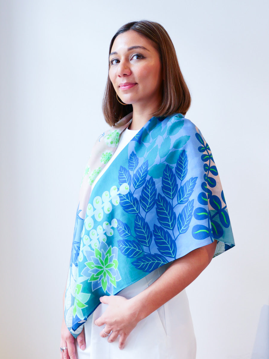 Herons of the Southern Islands Premium Silk Lyocell Scarf