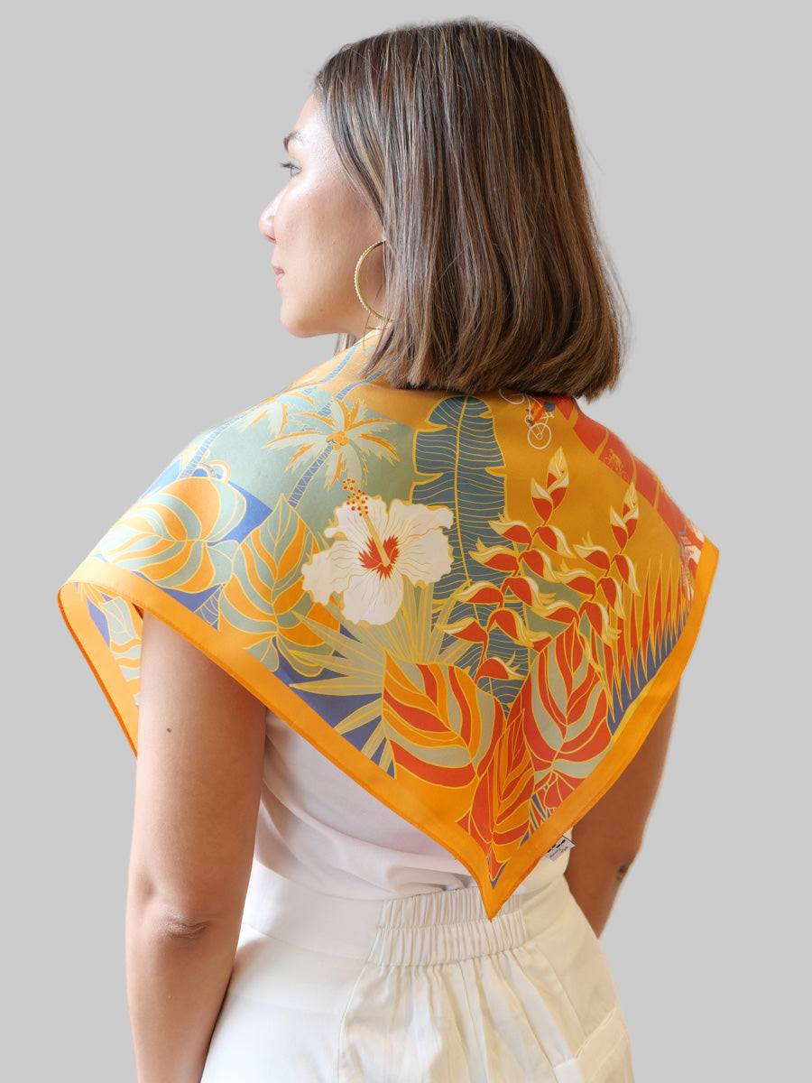 Sunset at the  East Coast Silk Scarf