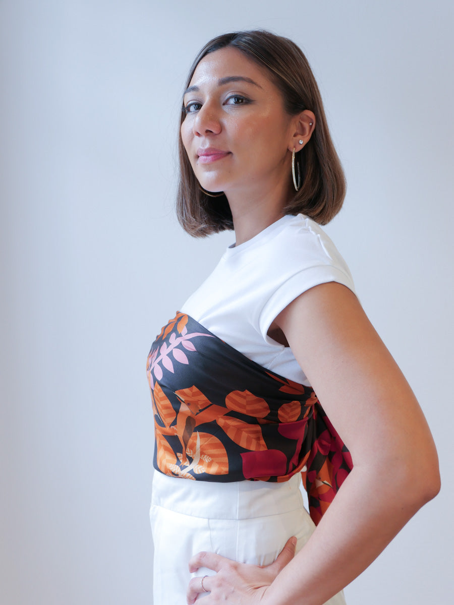 Winged Friend in the Golden Hours Scarf