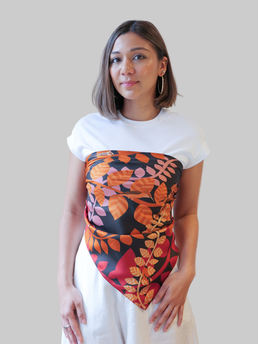 Winged Friend in the Golden Hours Scarf