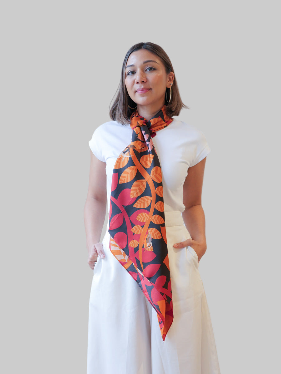 Winged Friend in the Golden Hours Scarf