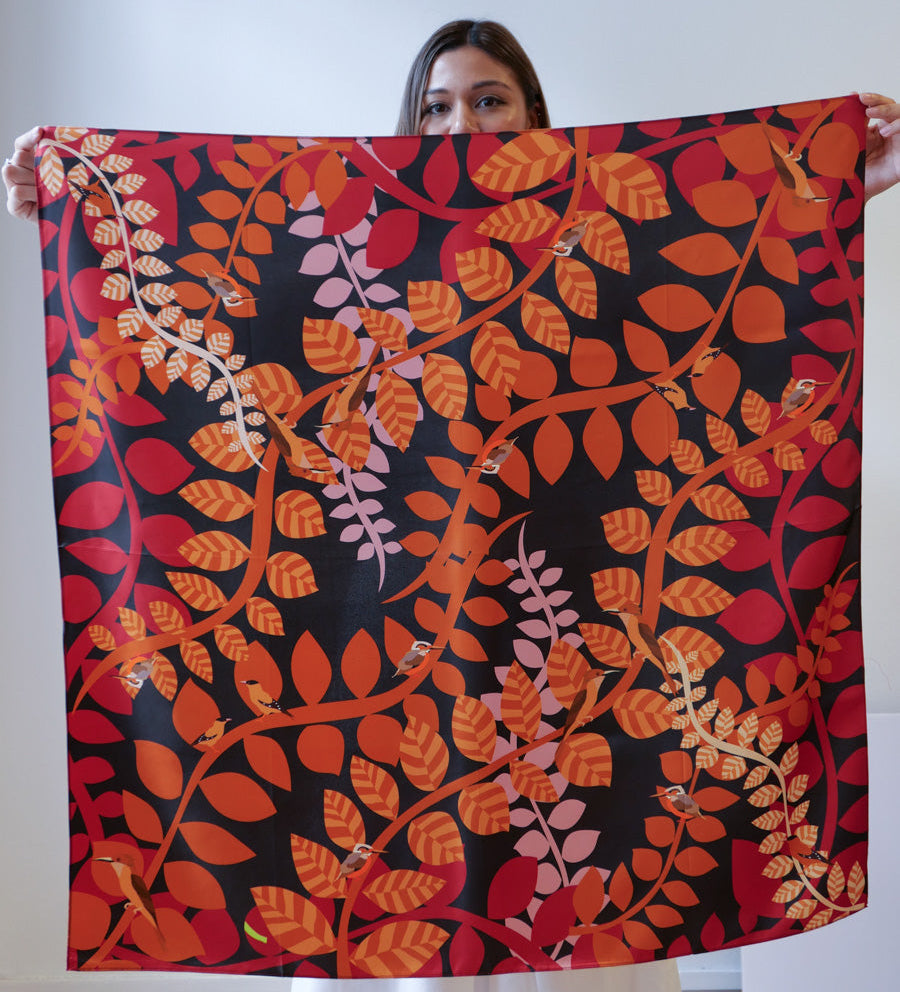 Winged Friend in the Golden Hours Scarf