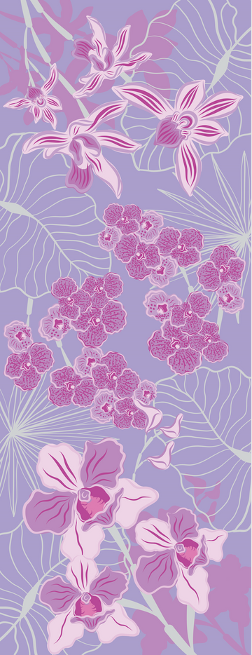 Orchid Veil Premium Cashmere Shawl