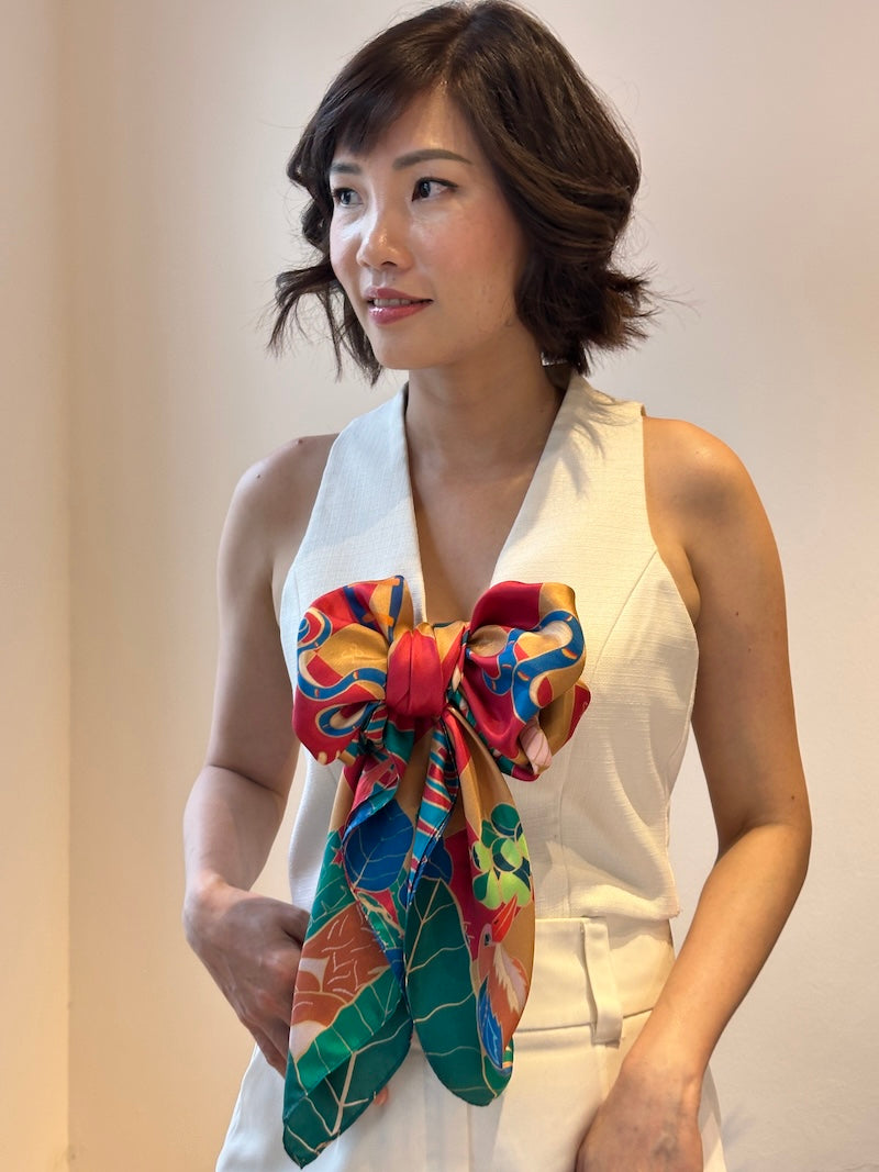 Snake and Ladder Silk Scarf