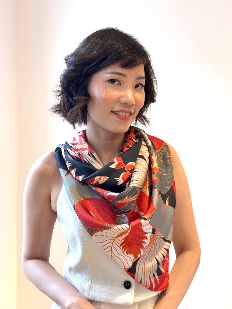 Tropical Party Silk Scarf