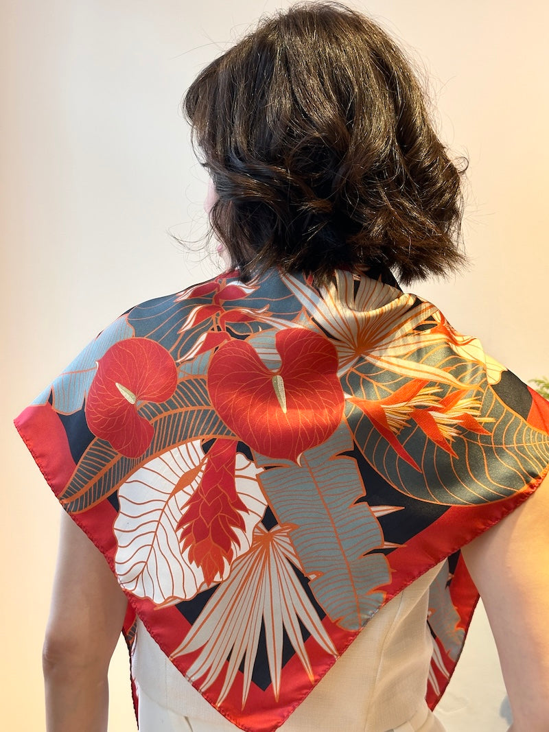 Tropical Party Silk Scarf