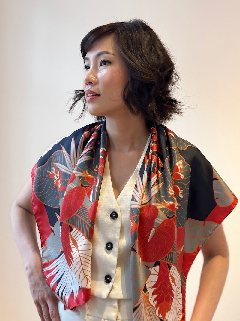 Tropical Party Silk Scarf