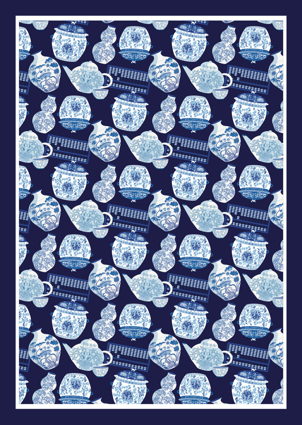 Tea Towel Singapore Pottery