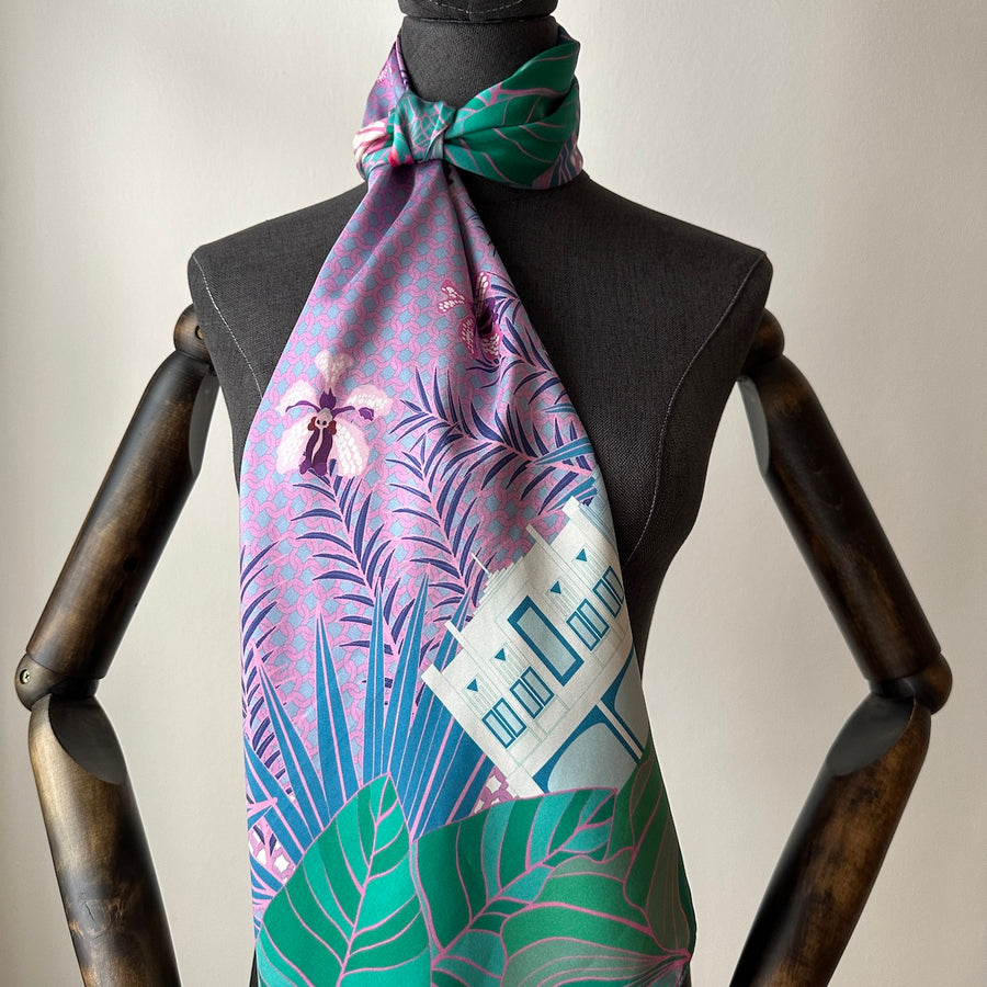 Tropical Art Deco - 100% Silk Twill