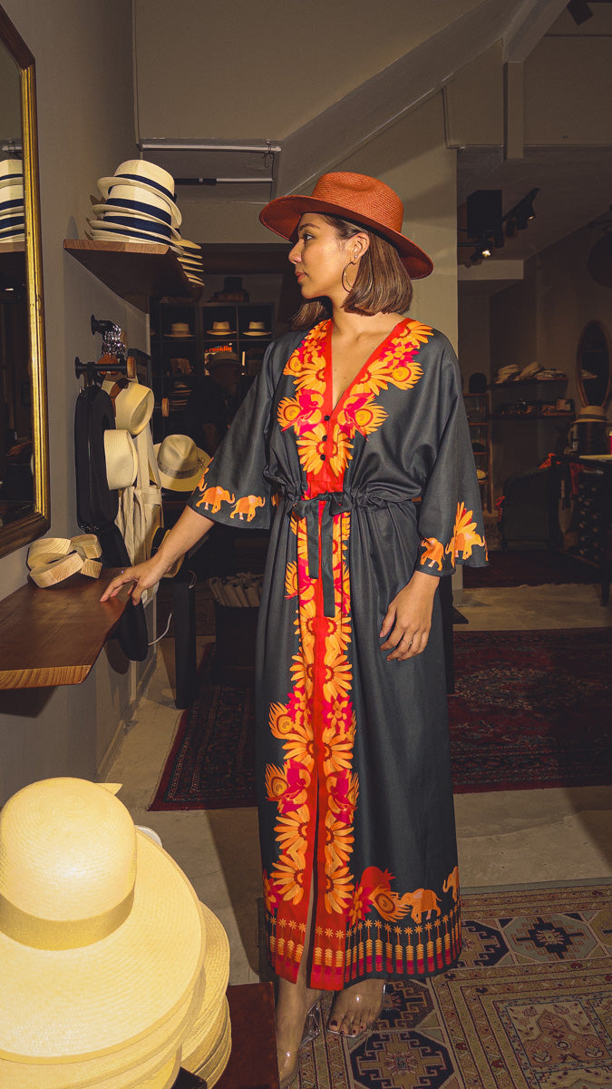 Madame Wong Dress - Tropical Carnival- Long