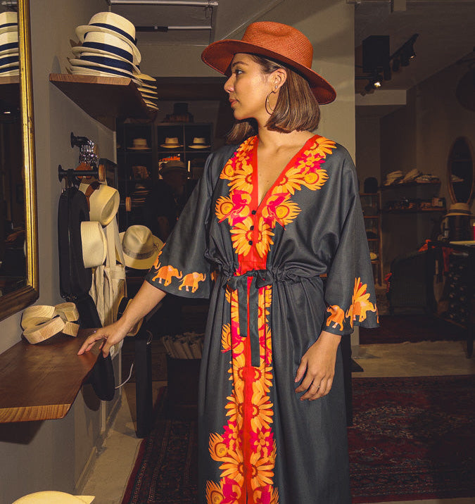 Madame Wong Dress - Tropical Carnival- Long