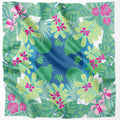 Emerald Tapestry of Botanic Gardens Silk Scarf
