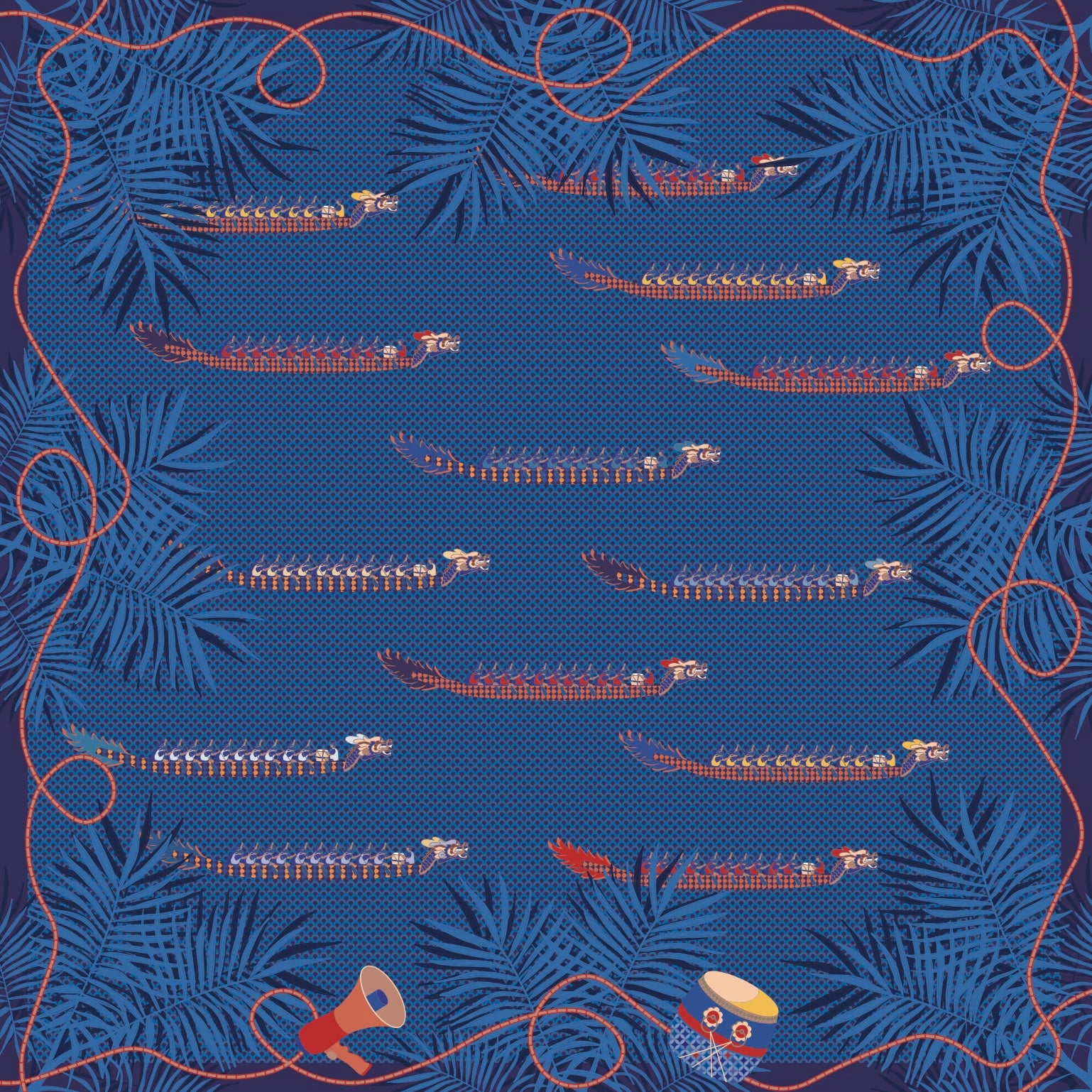 Singapore's Dragon Silk Scarf