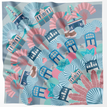 Flamboyant Little India Cotton Scarf