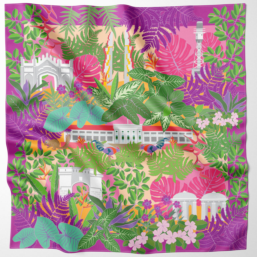 Fort Canning Hill Silk Scarf