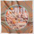 silk scarf inspired by architecture in Keong Saik Road Singapore.