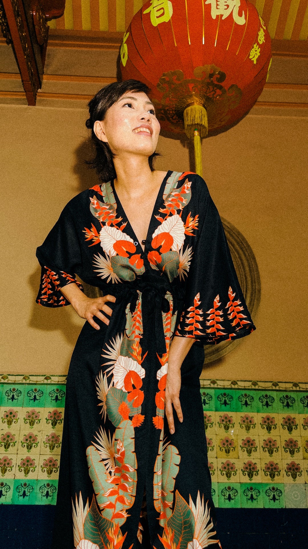 Madame Wong Dress - Tropical Party - Long