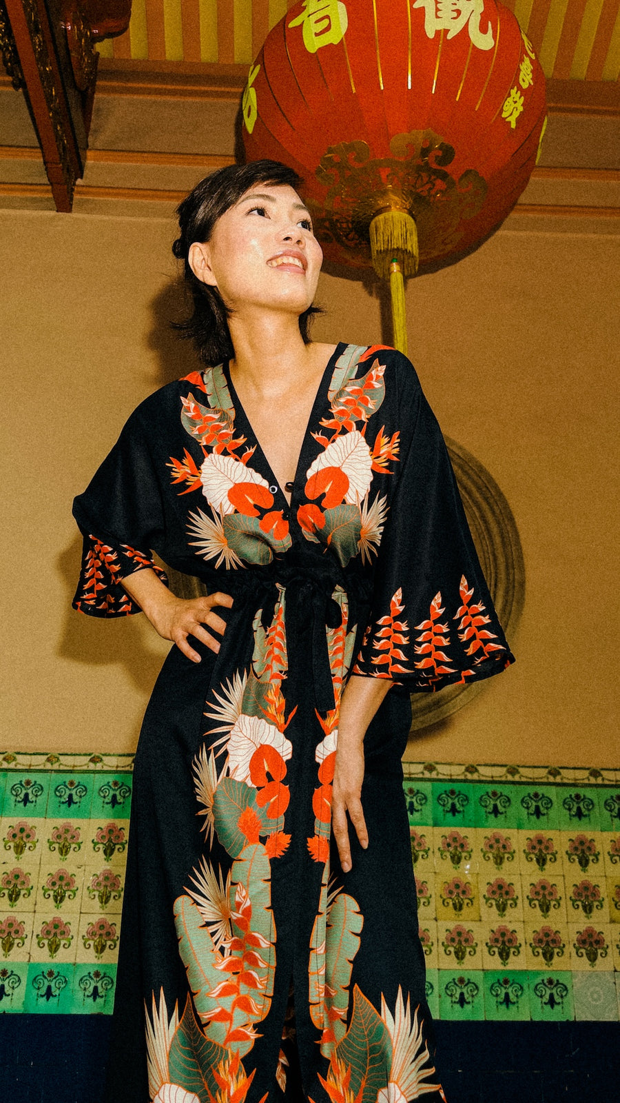 Madame Wong Dress - Tropical Party - Long