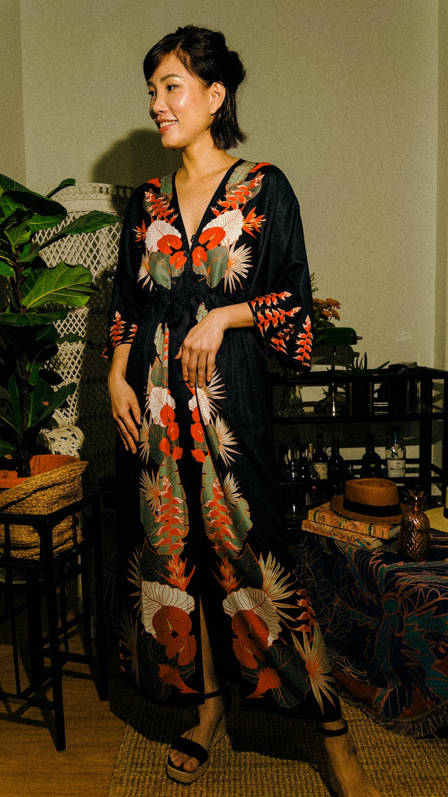 Madame Wong Dress - Tropical Party - Long