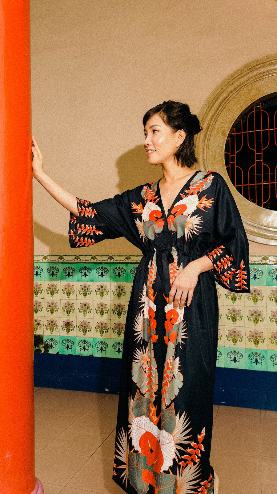 Madame Wong Dress - Tropical Party - Long