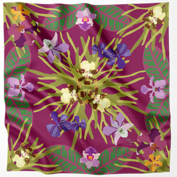 Orchidea Silk Scarf