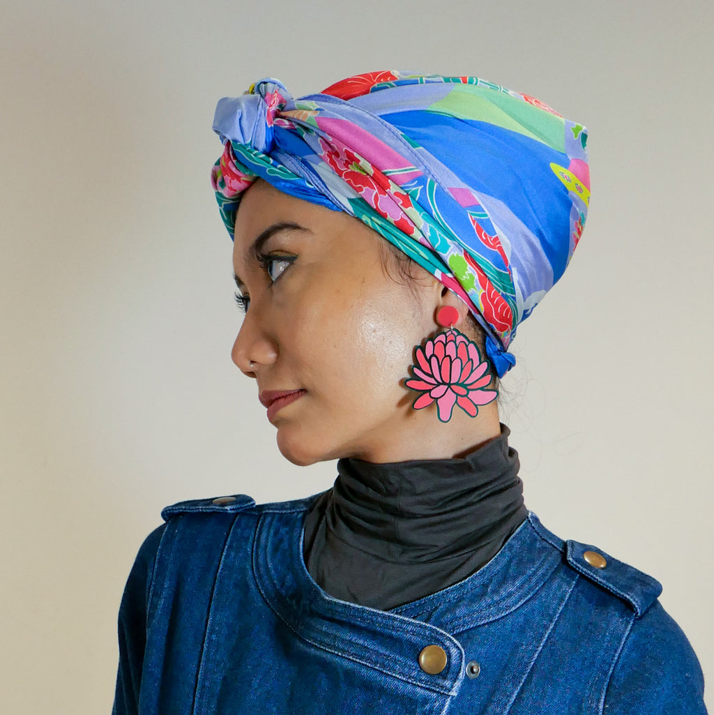 Peranakan Bricolage Premium Silk Scarf