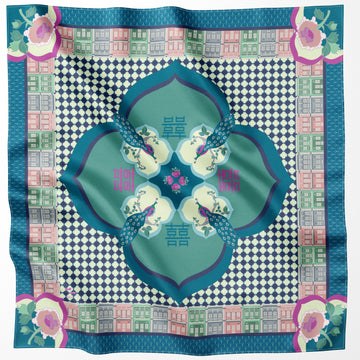 Peranakan Opulence Silk Scarf