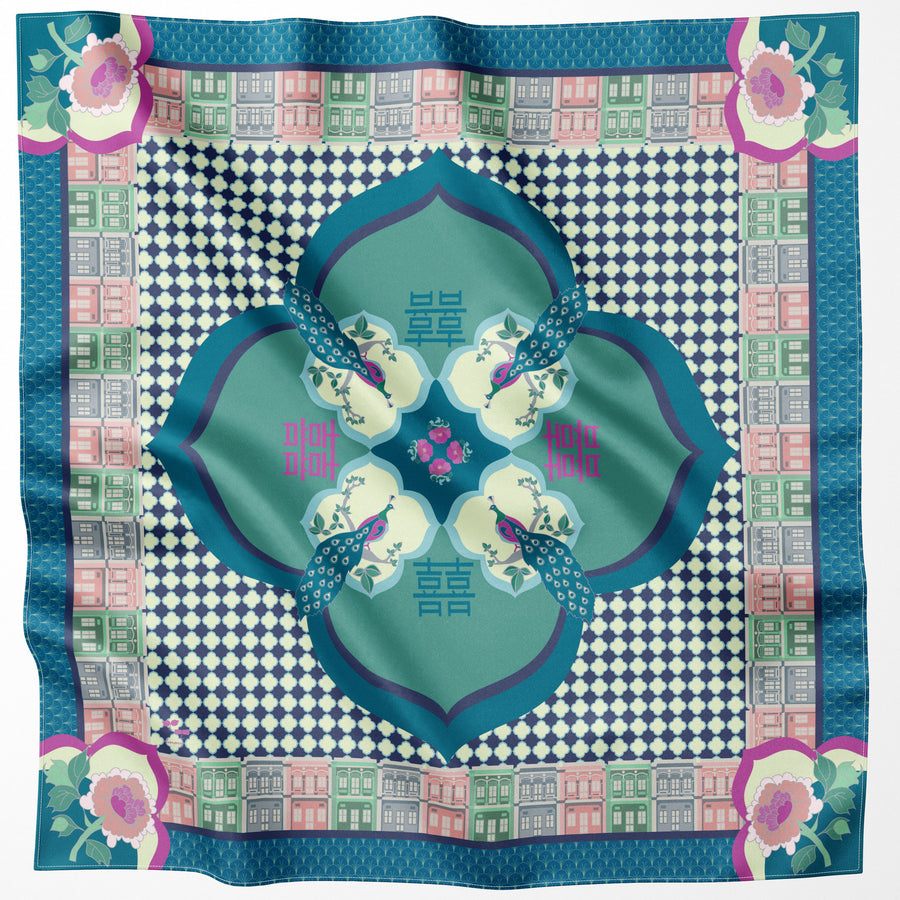 Peranakan Opulence Silk Scarf