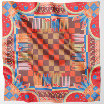 Playground Memories Silk Scarf