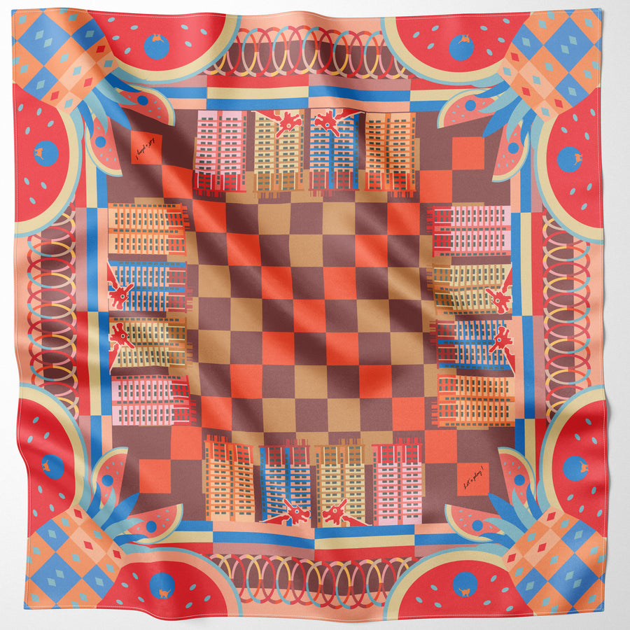 Playground Memories Silk Scarf