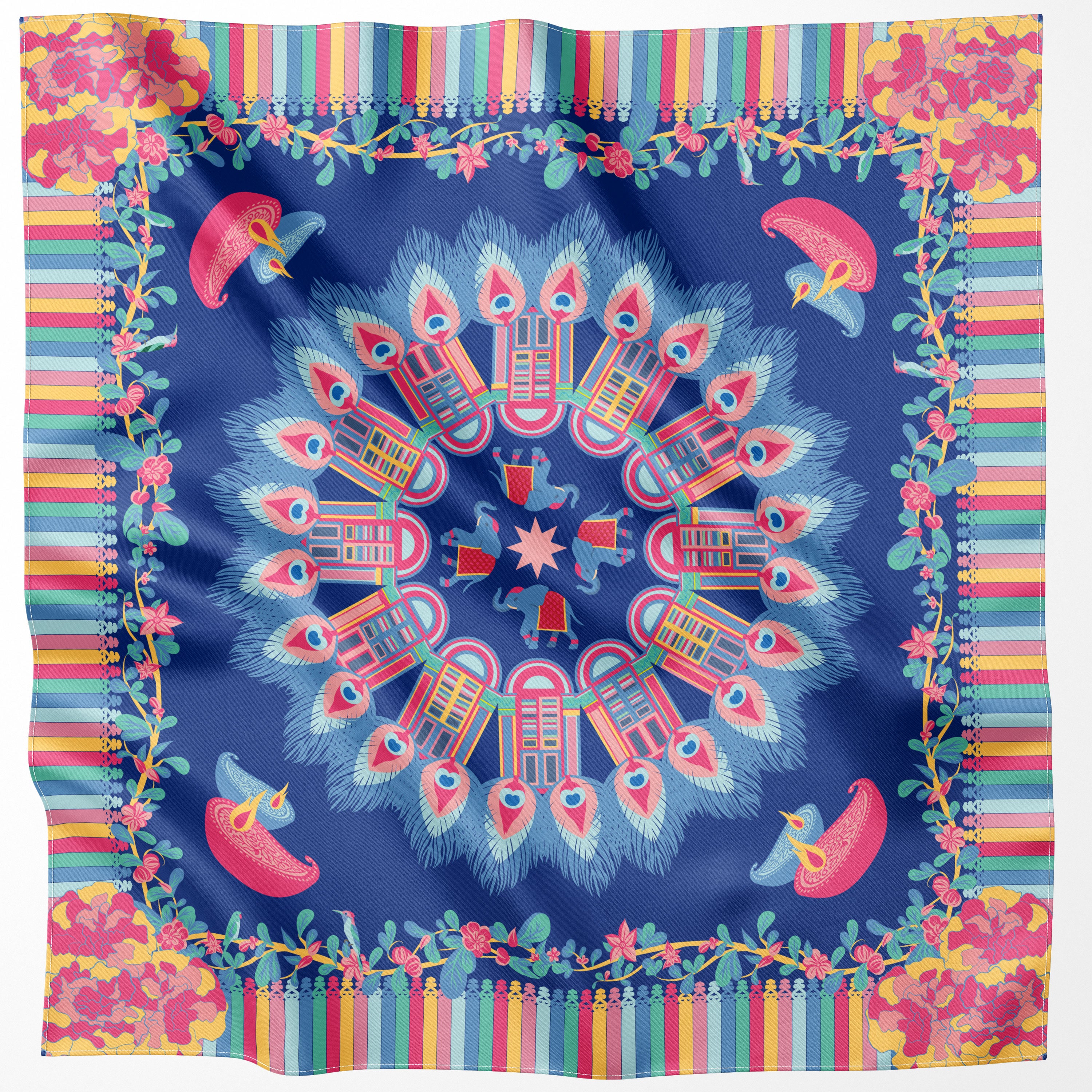 Splendid Little India Premium Silk Scarf