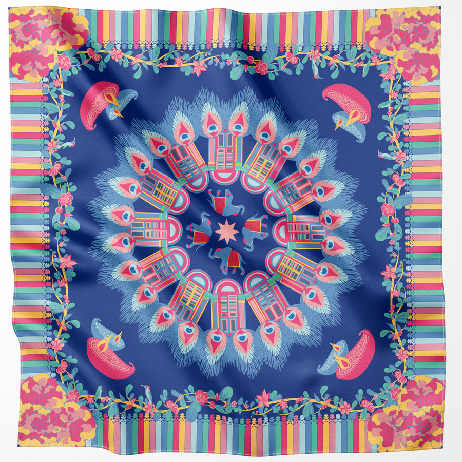 Splendid Little India Premium Silk Scarf