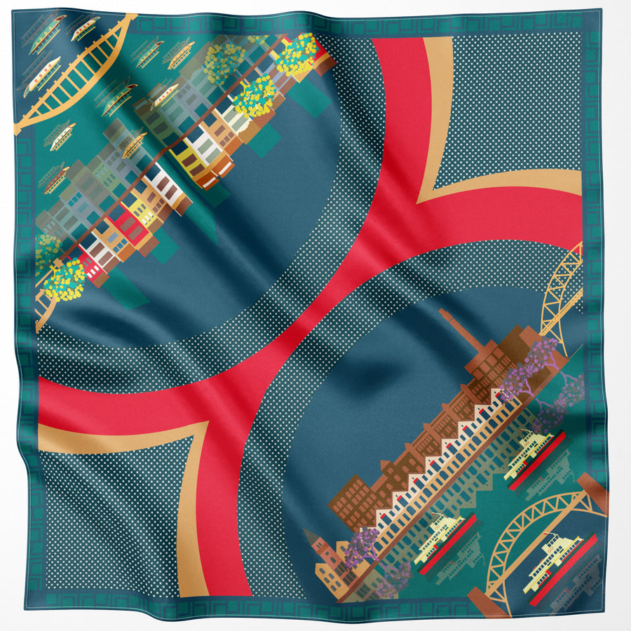 The Quay Tales Silk Scarf