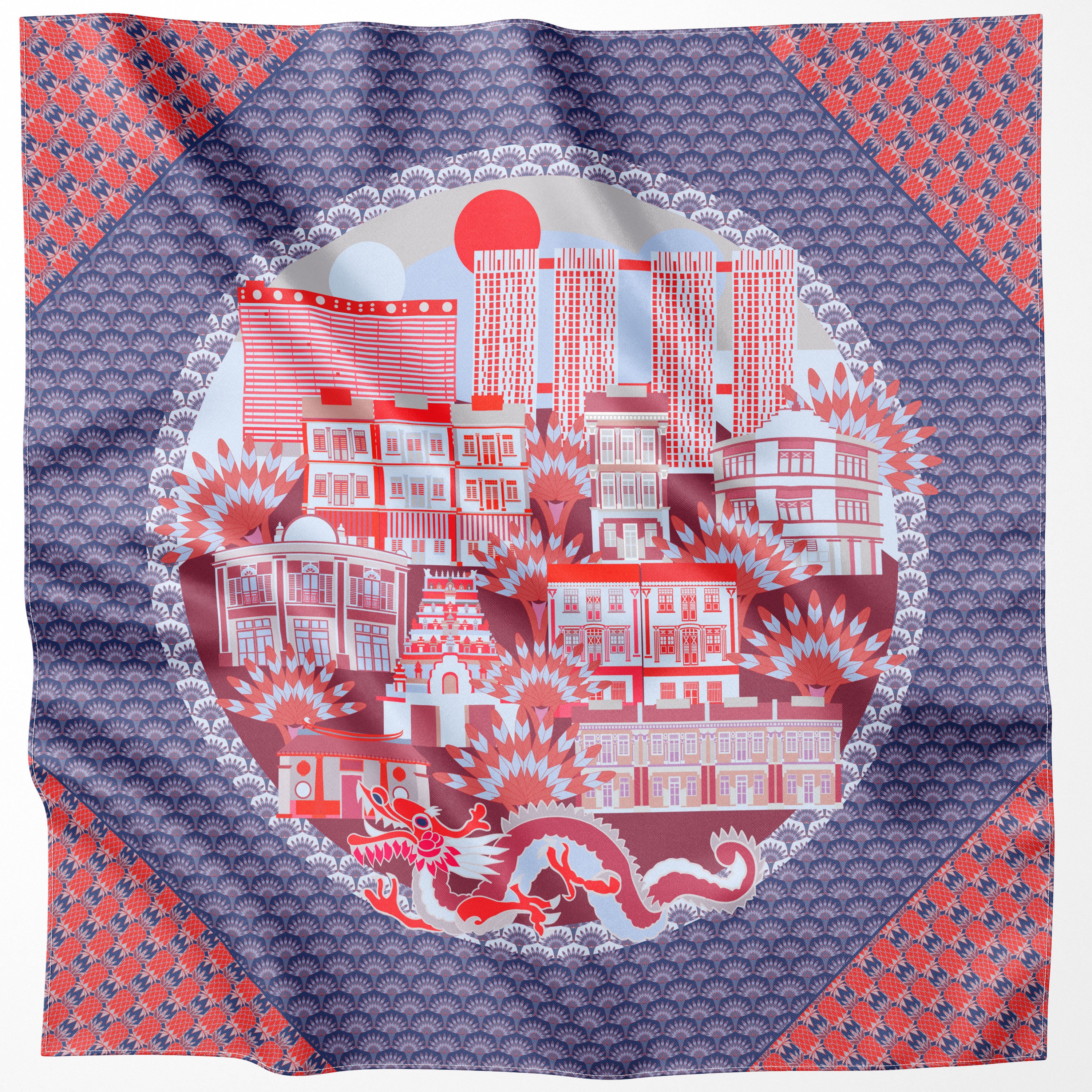 Tanjong Pagar Cotton Scarf