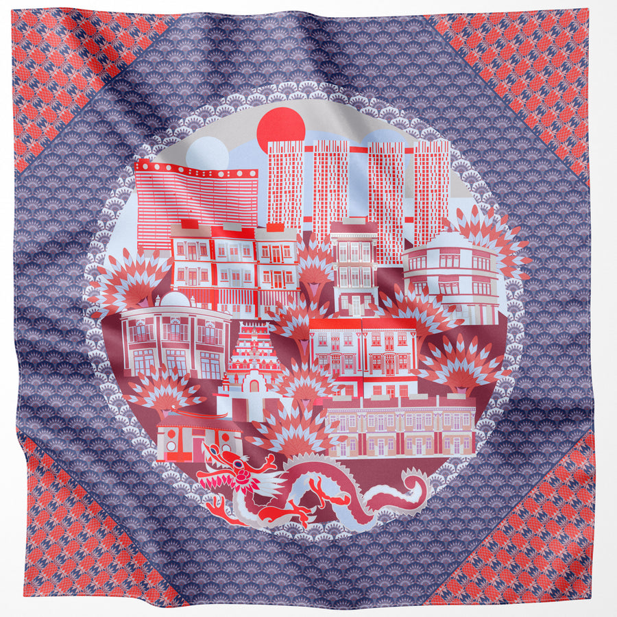 Tanjong Pagar Cotton Scarf
