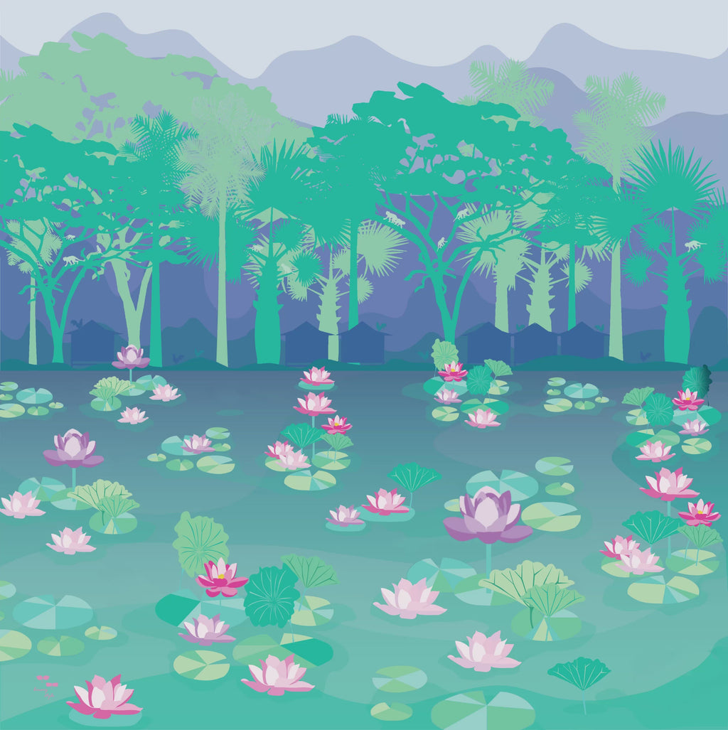 An Island Respite Cotton Scarf