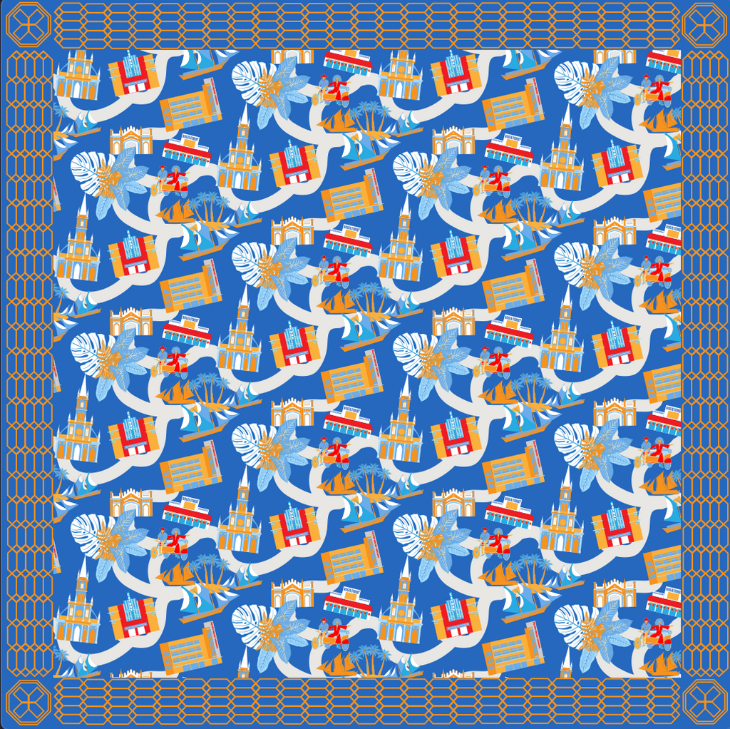 Bras Basah Bugis Cotton Scarf