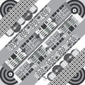 Tiong Bahru in Monochromes Cotton Scarf