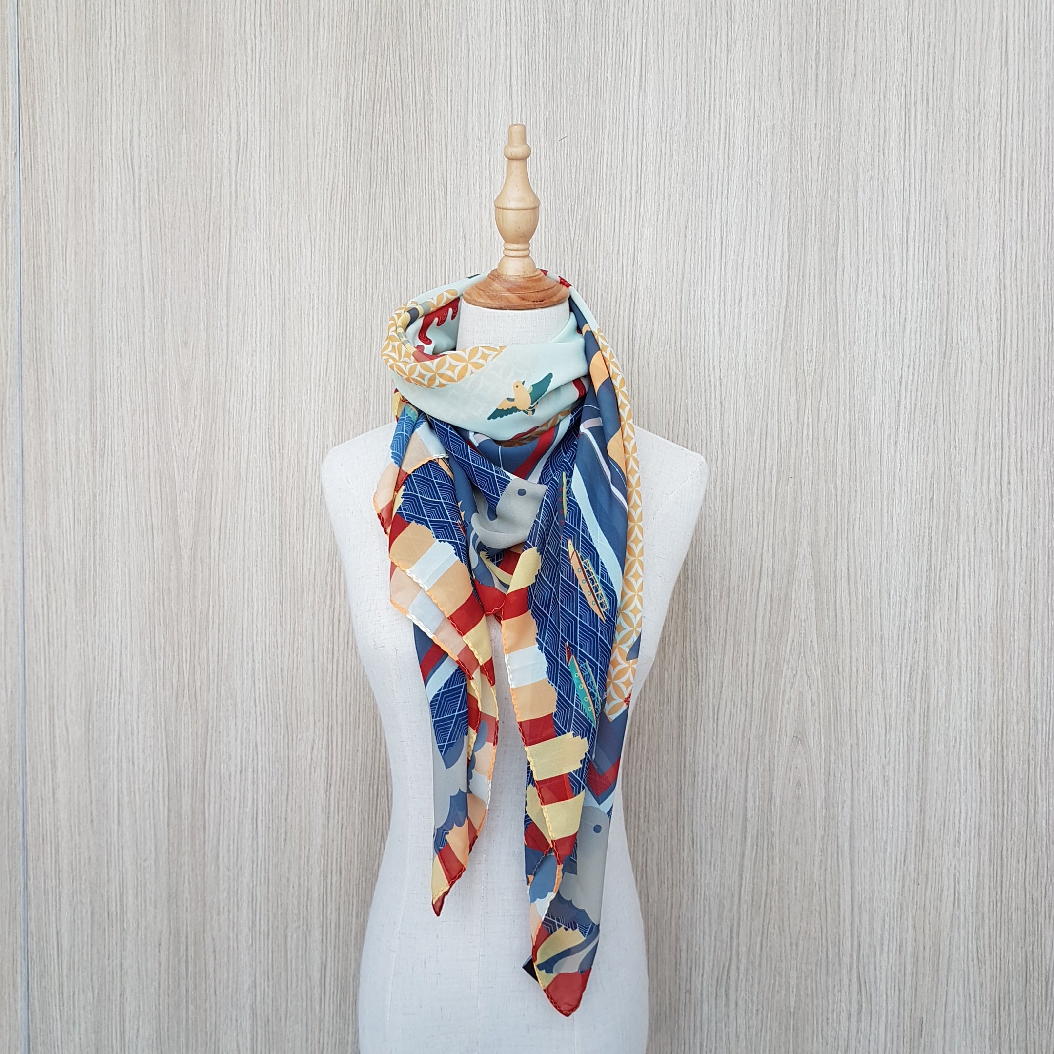 Museum by the River Chiffon Scarf
