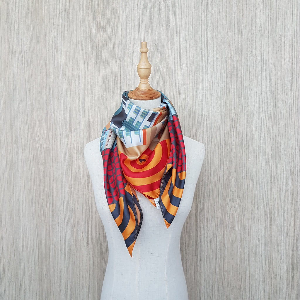 Tiong Bahru Silk Scarf