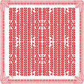 Taste of Nostalgia in Red Cotton Scarf