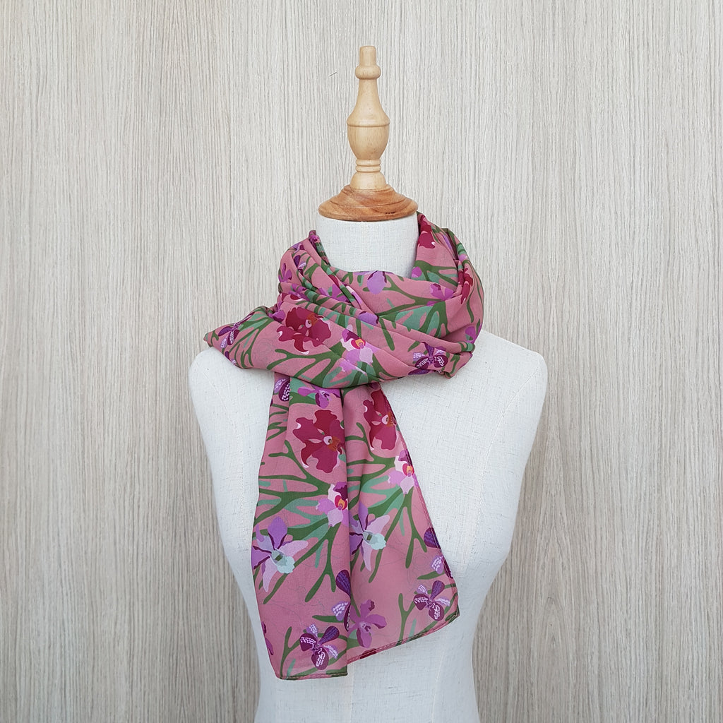 Long Orchidea- Cotton Silk