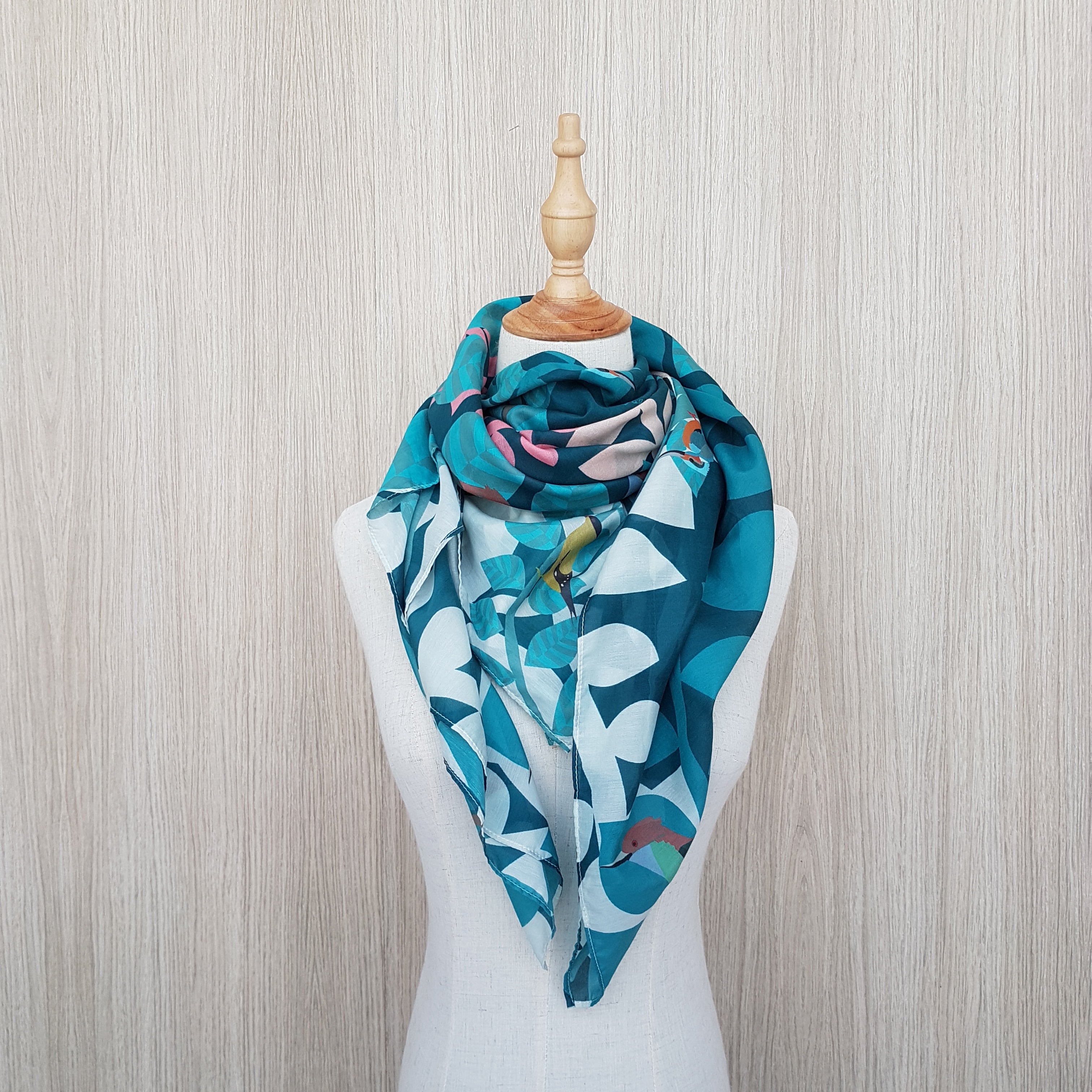 Winged Friends in the Folliage in Cotton Silk