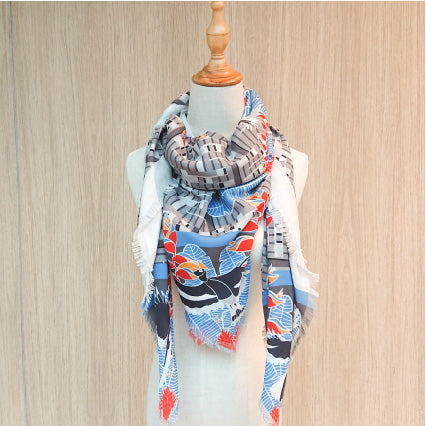 Hornbill's In The City Black and White Maxi Scarf