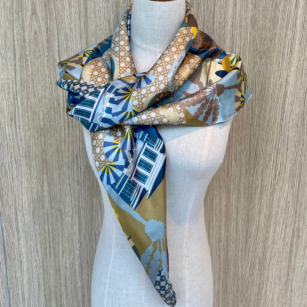 Enchanted Kampong Glam Silk Scarf