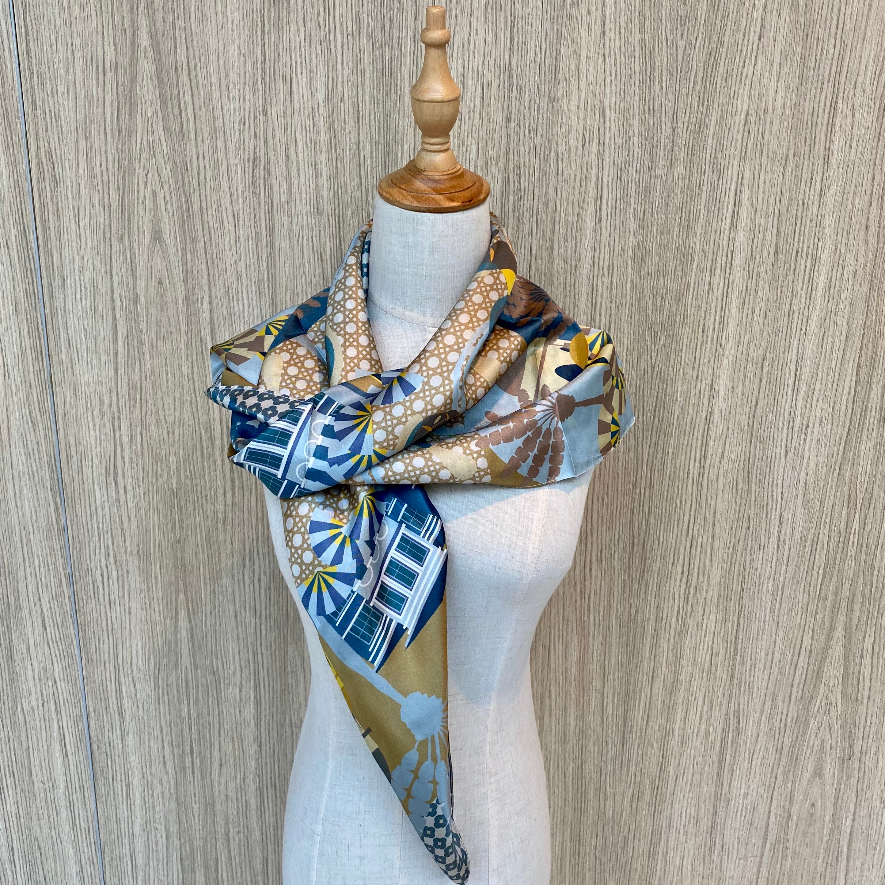 Enchanted Kampong Glam Silk Scarf