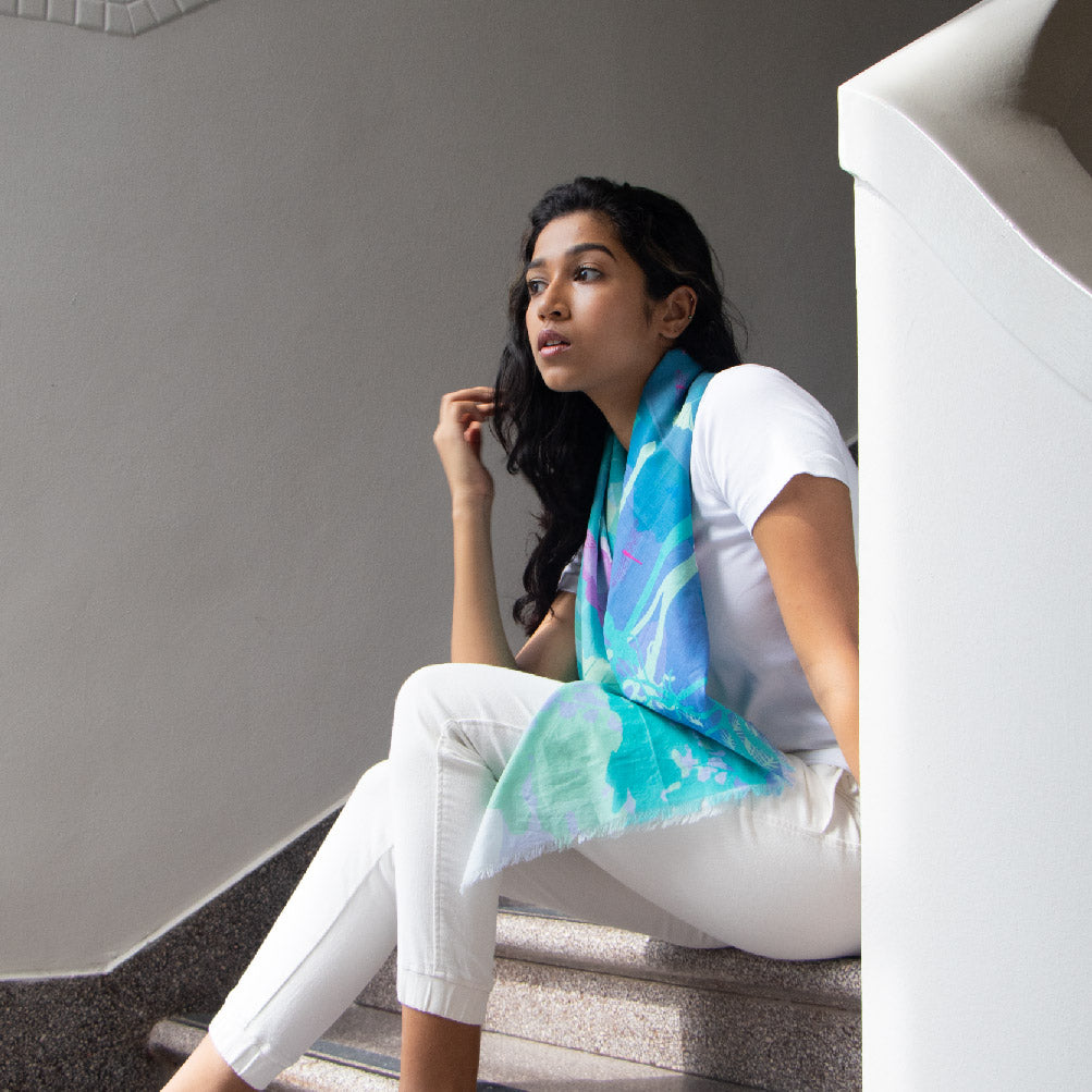 An Island Respite Cotton Scarf